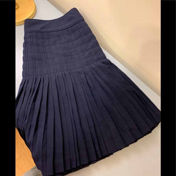 J. Crew Dresses & Skirts - J Crew Navy Pleated Skirt